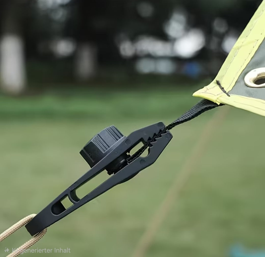Zeltklammern Planen- und Zeltspanner perfekt für Camping und Outdoor - 10 Stück