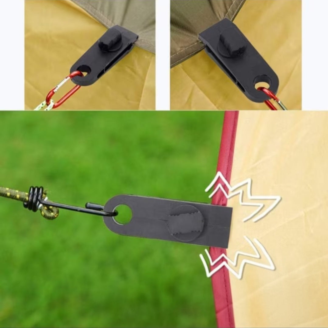 Zeltklammern Planen- und Zeltspanner perfekt für Camping und Outdoor - 10 Stück