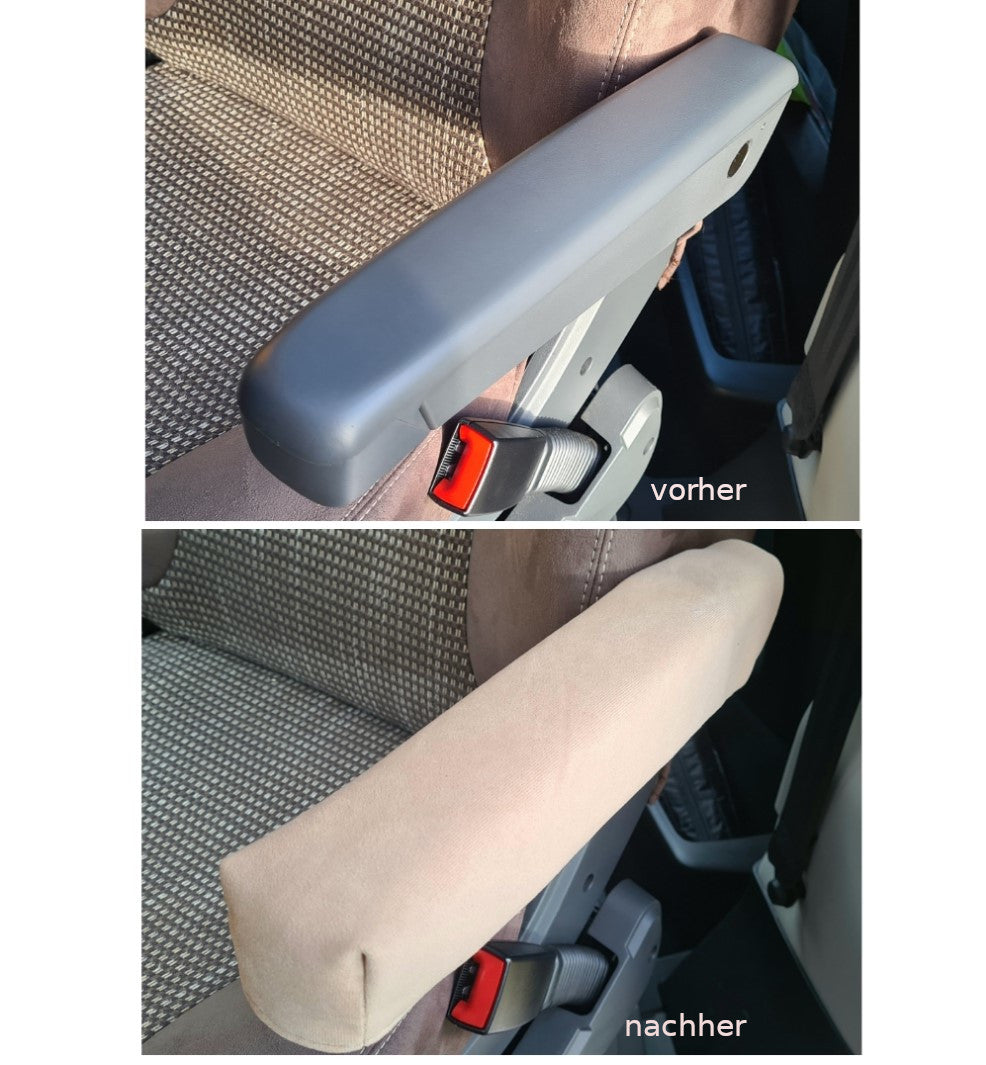 SET Armlehnenbezüge für Wohnmobile (4 Bezüge) (Fiat Ducato, Peugeot Boxer, Citroen Jumper ....)