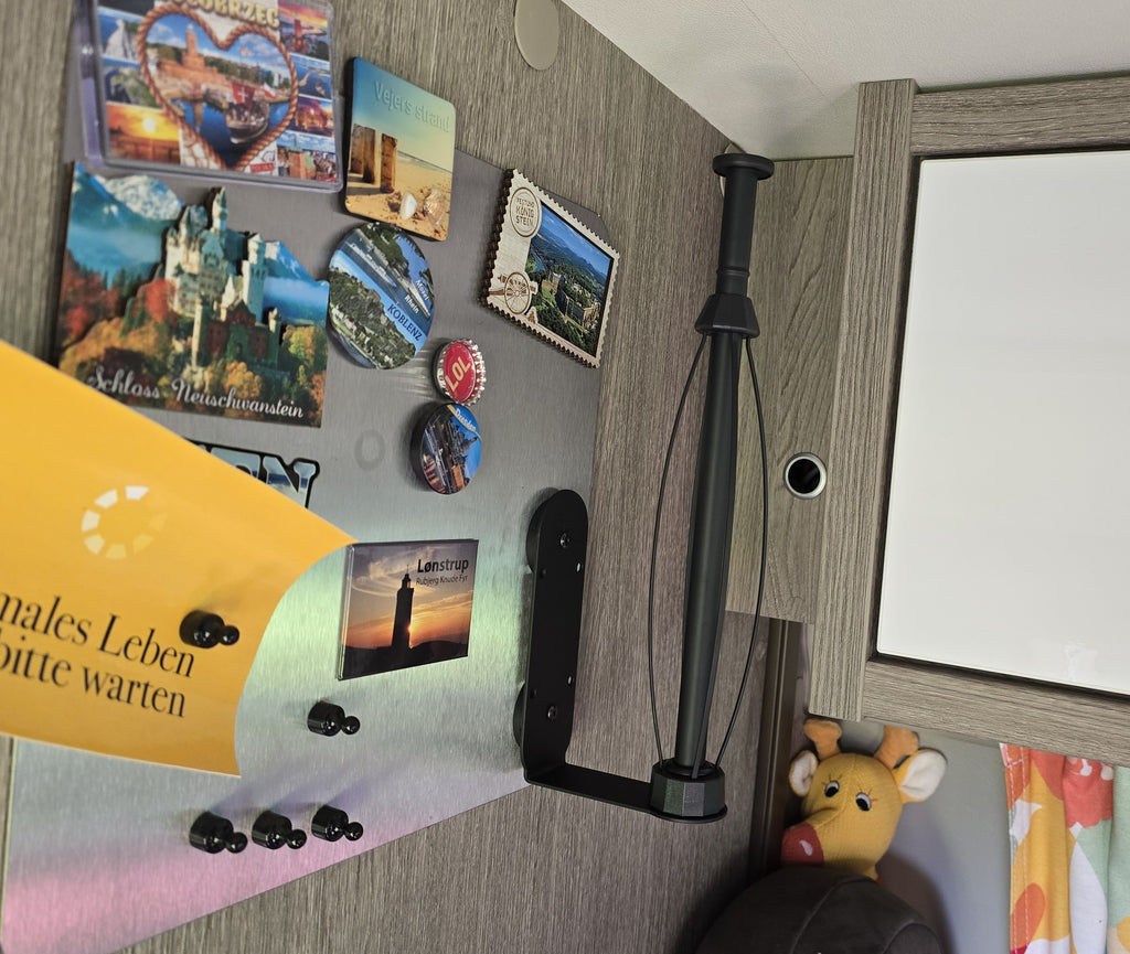 Küchenrollenhalter Magnetisch mit Ratschensystem / Abrollstop für Camper und zu Hause