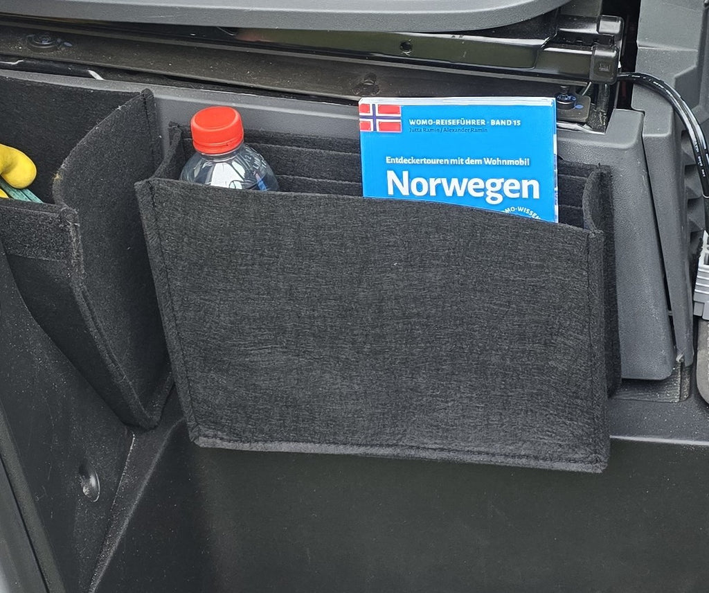 Stauraumtasche Filz Tasche für Beifahrersitz Wohnmobil / Kastenwagen