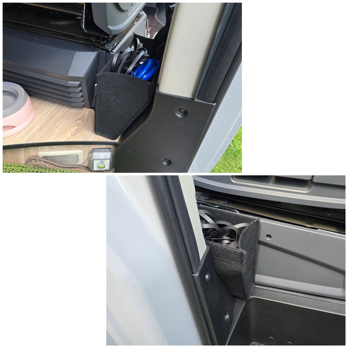 Filz Stauraumtasche XL (30cm) Tasche für B-Säule Kastenwagen / Wohnmobil
