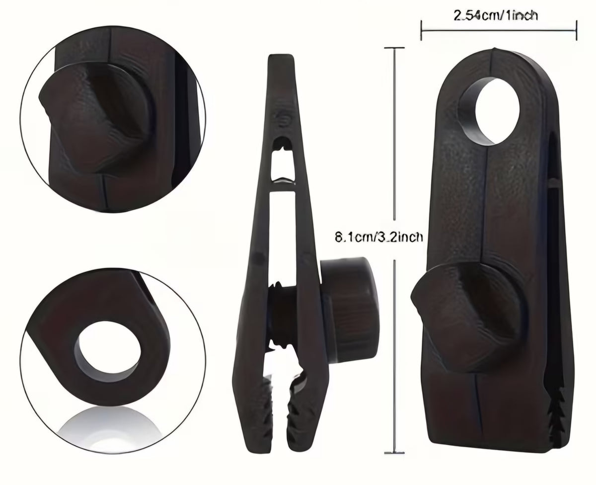 Zeltklammern Planen- und Zeltspanner perfekt für Camping und Outdoor - 10 Stück