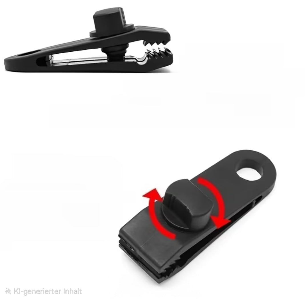 Zeltklammern Planen- und Zeltspanner perfekt für Camping und Outdoor - 10 Stück