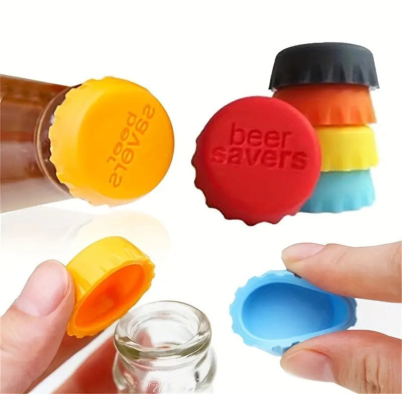 6 Stück Flaschenverschluss Wasser Bier Saver Wiederverwendbare Kappe für Flaschen / Silikon