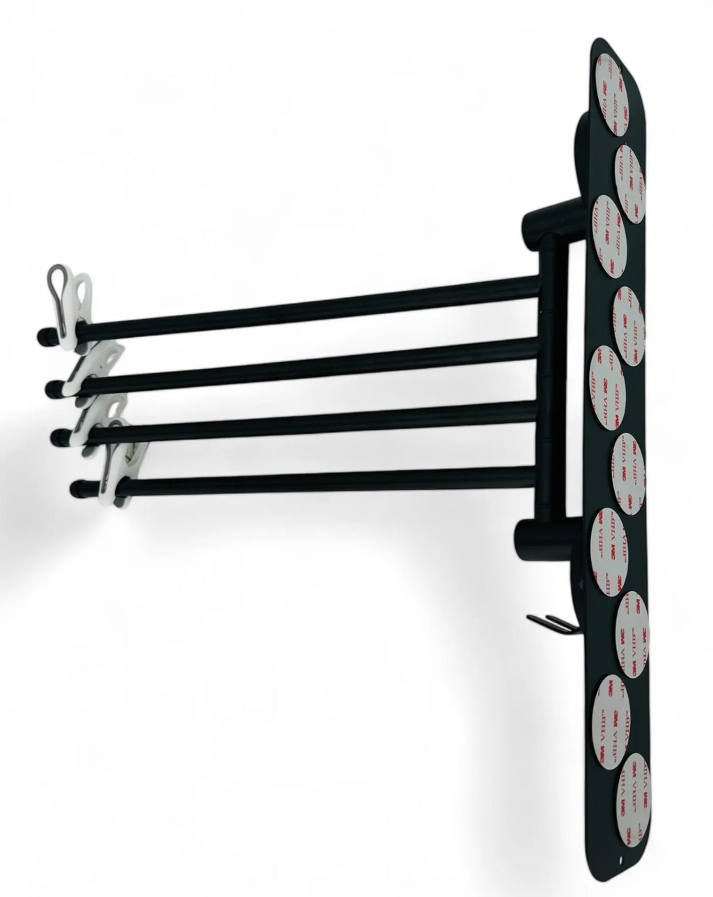 Magnetischer 4-armiger Handtuchhalter inkl. Haftgrund für Innen und Außen - by Styyl