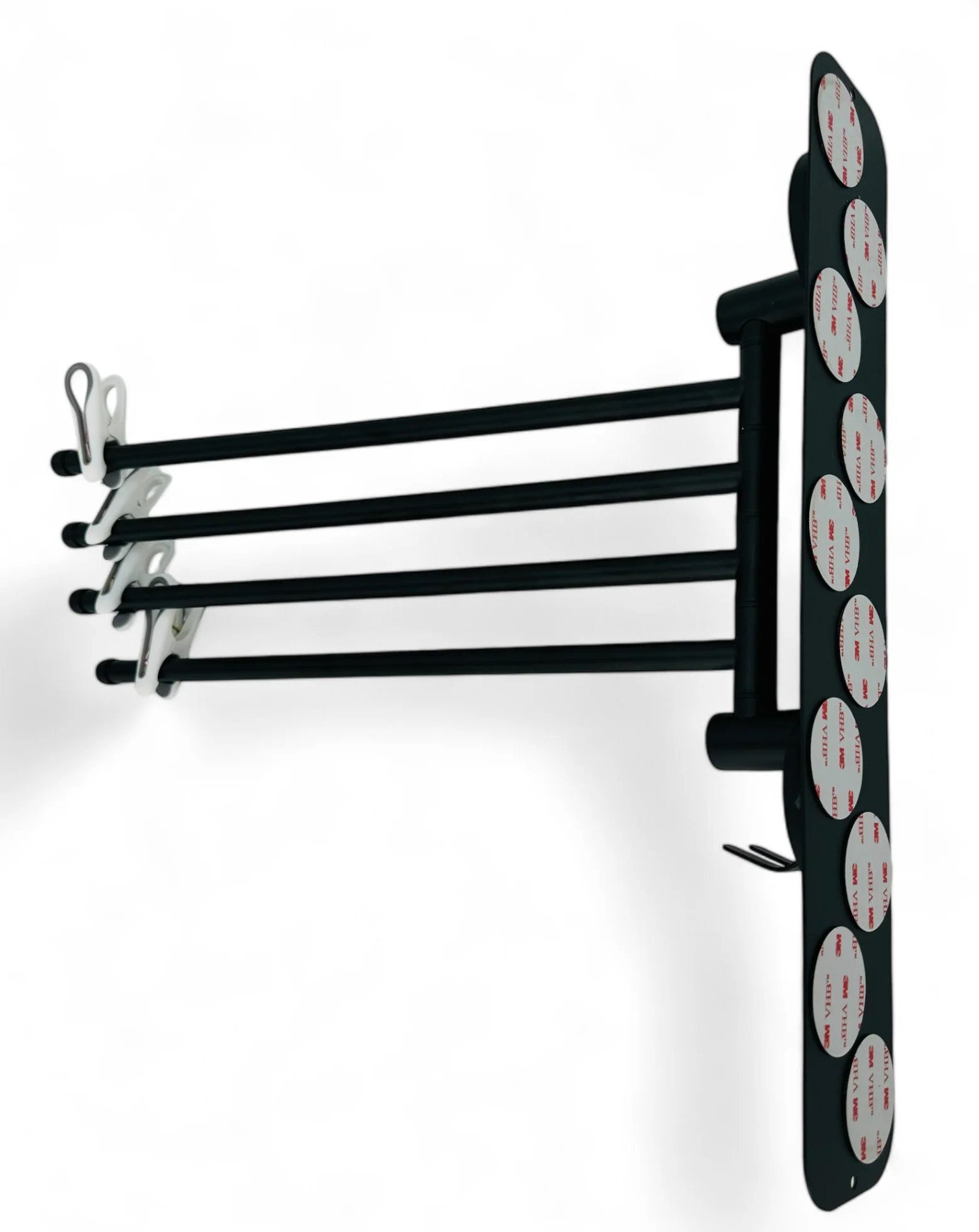 Magnetischer 4-armiger Handtuchhalter inkl. Haftgrund für Innen und Außen - by Styyl