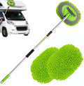 Waschbürste mit langem Griff- Ideal fürs Wohnmobil- Waschhandschuh